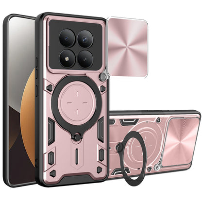 Custodia per Xiaomi Poco M8 Pro / Redmi Note 15 Pro+ 5G, Techsuit, CamGuard Pro, Rosa Dorata