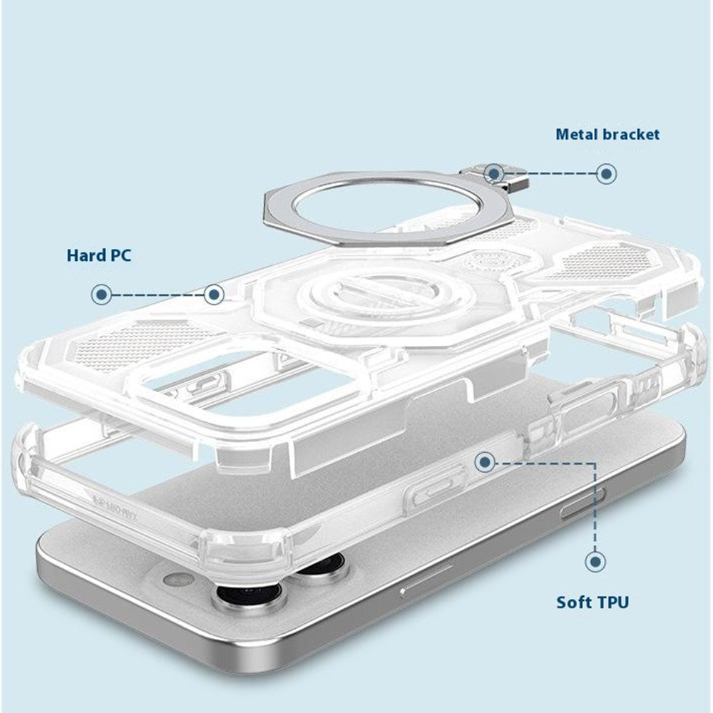 Custodia per Xiaomi Poco M8 Pro / Redmi Note 15 Pro+ 5G, Techsuit, Carbon Shield Pro, Bianca