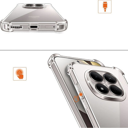 Custodia per Xiaomi Poco M8 / Redmi Note 15 5G / Note 15 4G, Techsuit, Shockproof Clear, Trasparente