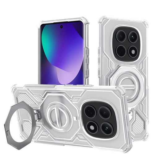 Custodia per Xiaomi Poco M8 / Redmi Note 15 5G, Techsuit, Carbon Shield Pro, Bianca