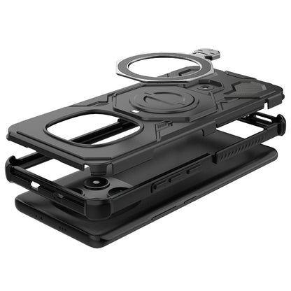 Custodia per Xiaomi Poco M8 / Redmi Note 15 5G, Techsuit, Carbon Shield Pro, Bianca