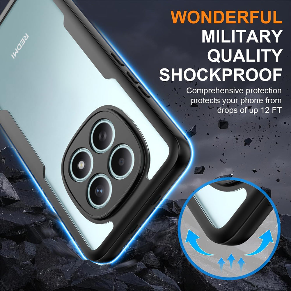 Custodia per Xiaomi Poco M8 / Redmi Note 15 5G, Techsuit, ColorVerse 360, Nera