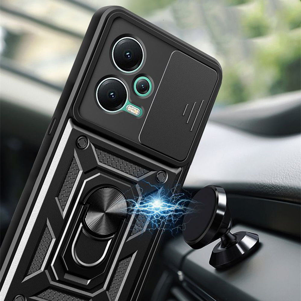 Custodia per Xiaomi Poco X5 / Note 12 5G, Techsuit, CamShield, Nera