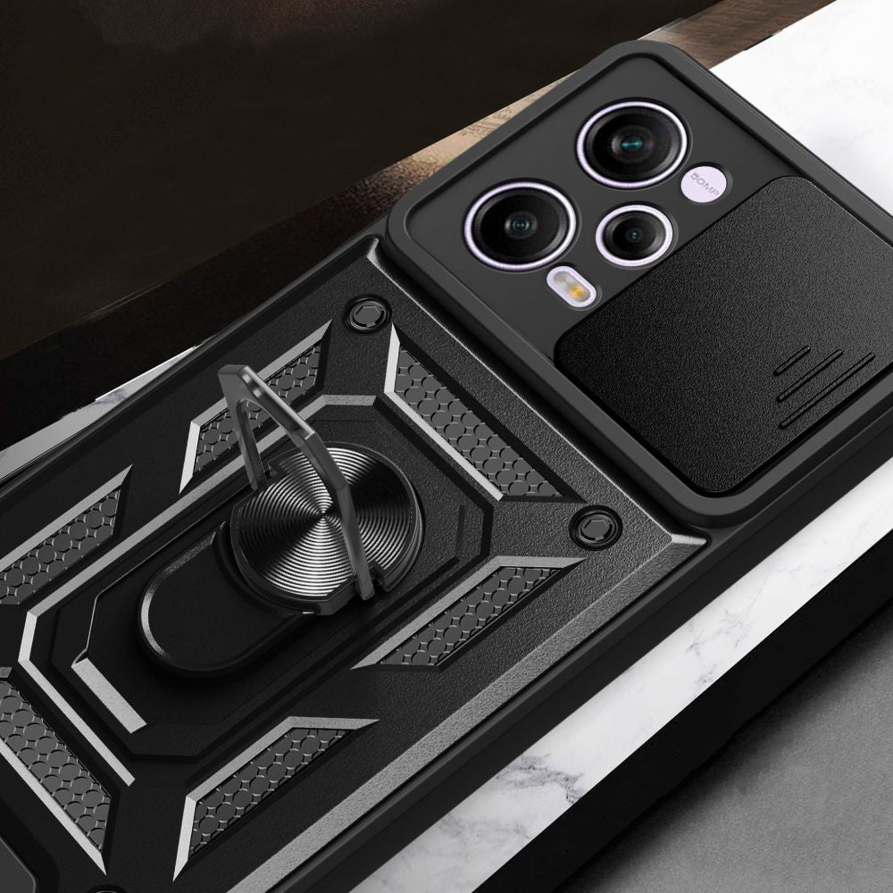 Custodia per Xiaomi Poco X5 Pro / Redmi Note 12 Pro 5G, Techsuit, CamShield, Nera