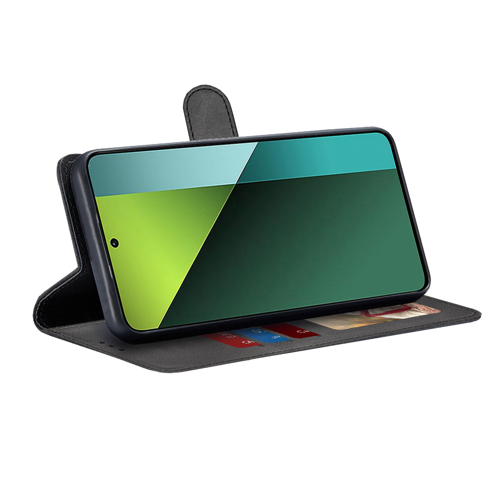 Custodia per Xiaomi Poco X6 / Note 13 Pro 5G, Techsuit, Diary Book, Nera