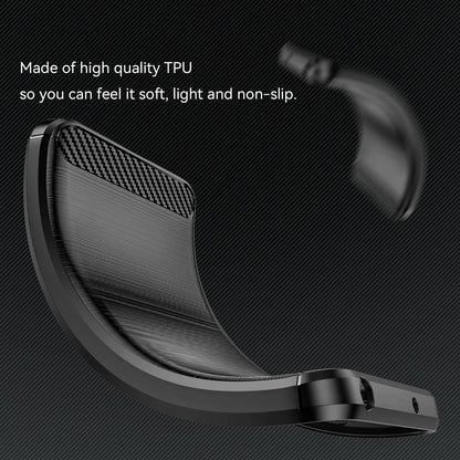 Custodia per Xiaomi Poco X7 / Note 14 Pro 5G, Techsuit, Carbonio, Nera