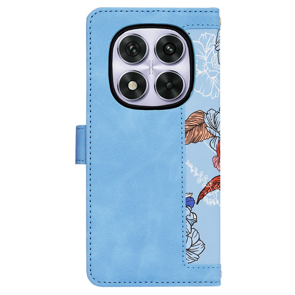 Custodia per Xiaomi Poco X7 / Note 14 Pro 5G, Techsuit, FlipCraft, Blu