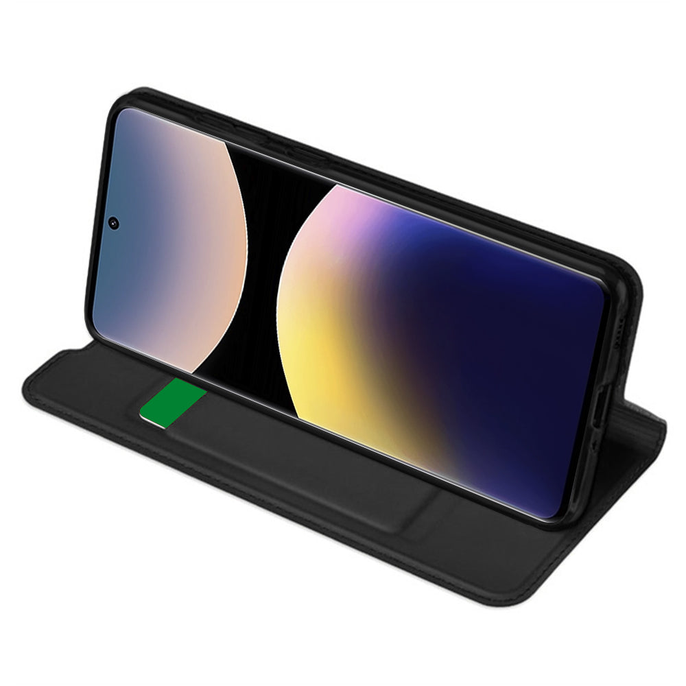 Custodia per Xiaomi Poco X7 / Note 14 Pro 5G, Techsuit, Magskin Book, Nera