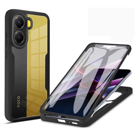 Custodia per Xiaomi Poco X7 Pro, Techsuit, ColorVerse 360, Nera
