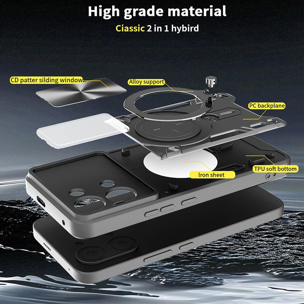 Custodia per Xiaomi Poco X8 Pro Max, Techsuit, CamGuard Pro, Nera