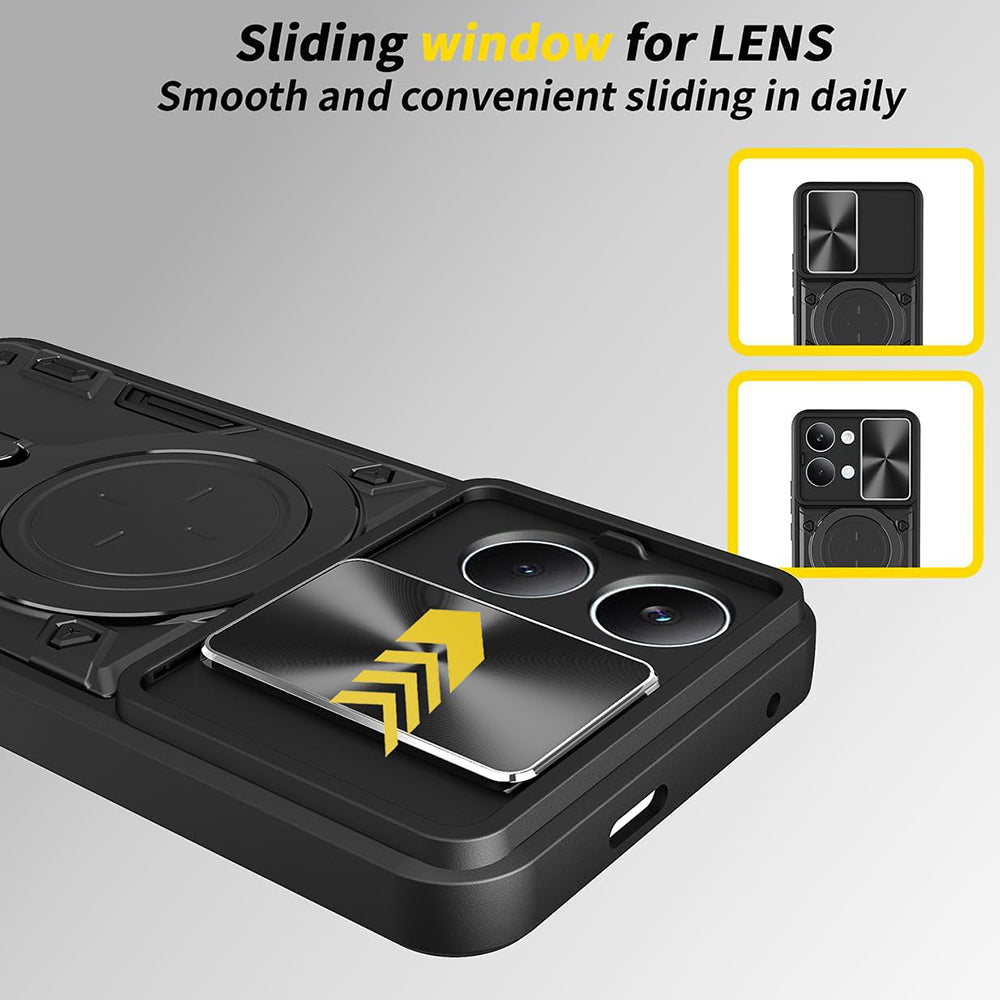 Custodia per Xiaomi Poco X8 Pro Max, Techsuit, CamGuard Pro, Nera