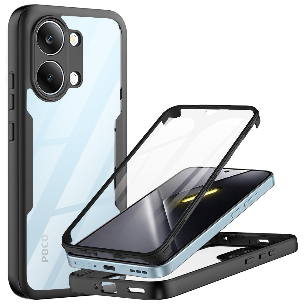 Custodia per Xiaomi Poco X8 Pro Max, Techsuit, ColorVerse 360, Nera