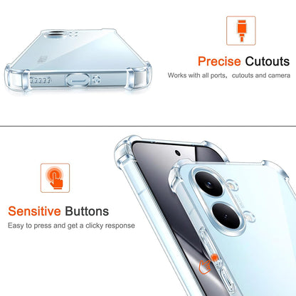 Custodia per Xiaomi Poco X8 Pro Max, Techsuit, Shockproof Clear, Trasparente
