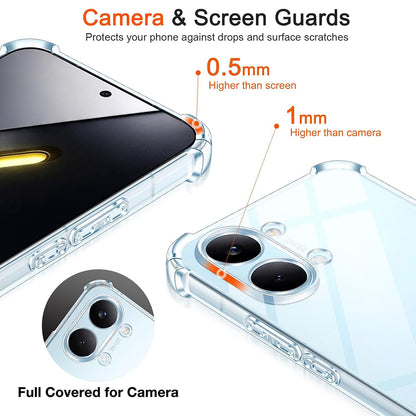 Custodia per Xiaomi Poco X8 Pro Max, Techsuit, Shockproof Clear, Trasparente