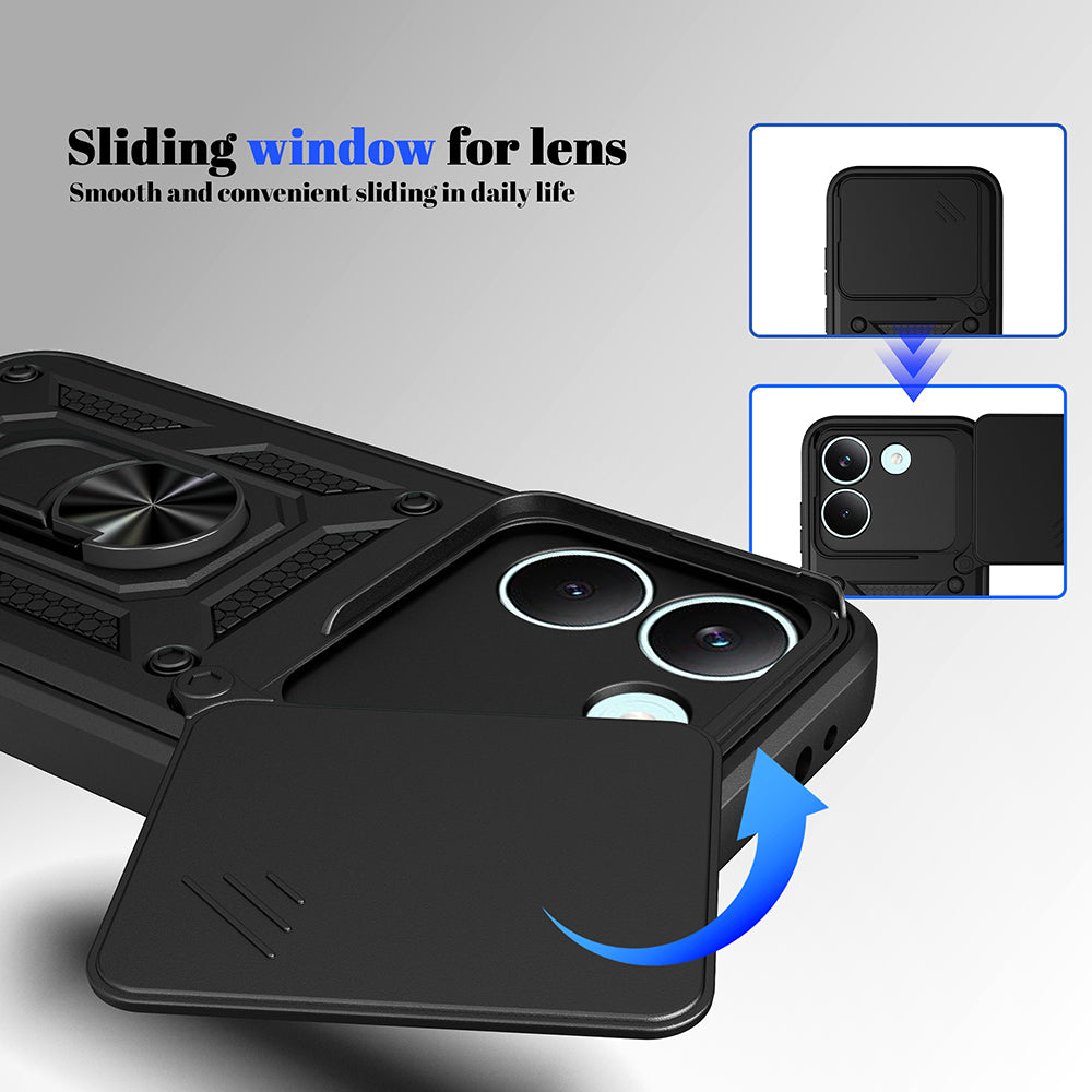 Custodia per Xiaomi Poco X8 Pro, Techsuit, CamShield, Nera