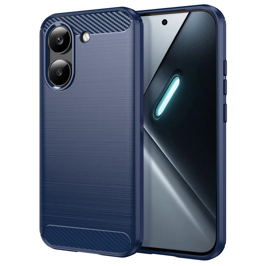 Custodia per Xiaomi Poco X8 Pro, Techsuit, Carbonio, Blu