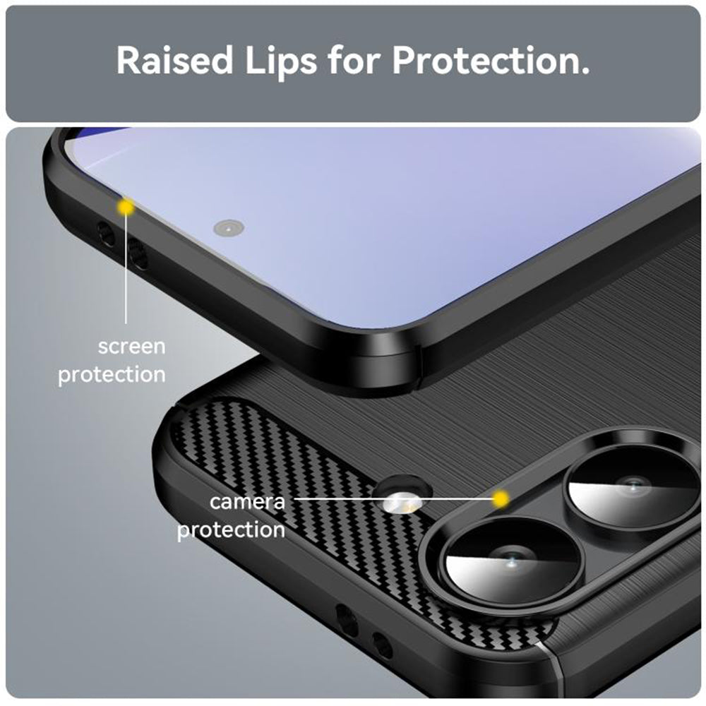 Custodia per Xiaomi Poco X8 Pro, Techsuit, Carbonio, Blu