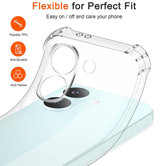Custodia per Xiaomi Poco X8 Pro, Techsuit, Shockproof Clear, Trasparente