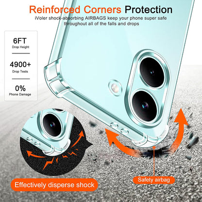 Custodia per Xiaomi Poco X8 Pro, Techsuit, Shockproof Clear, Trasparente