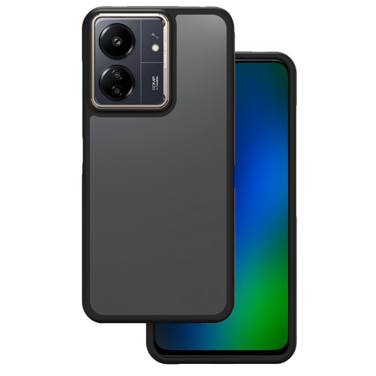 Custodia per Xiaomi Poco M6 / Redmi 13C 5G, OEM, Crystal Black, Grigio