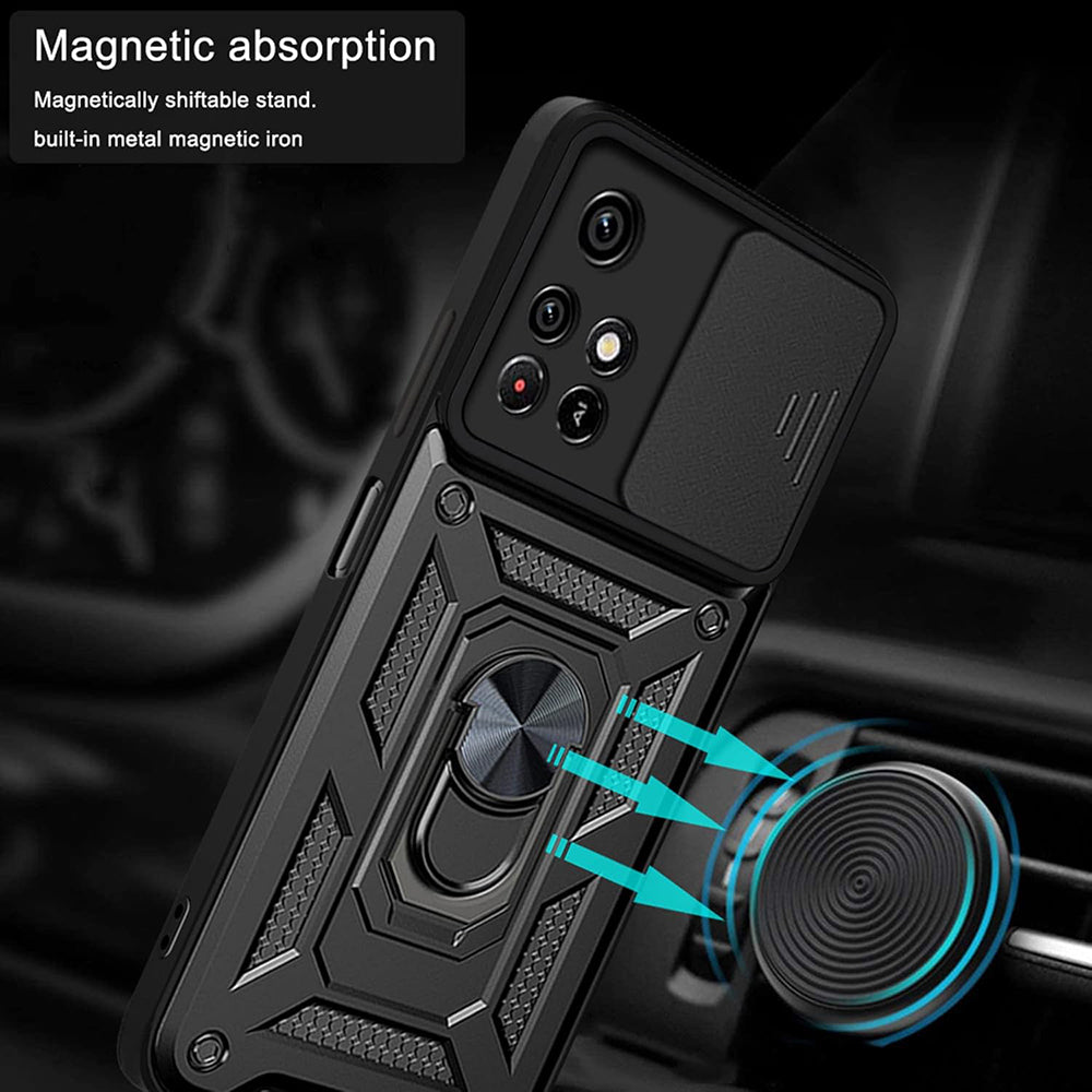 Custodia per Xiaomi Redmi 10 2022 / 10 (2021), Techsuit, CamShield, Nera