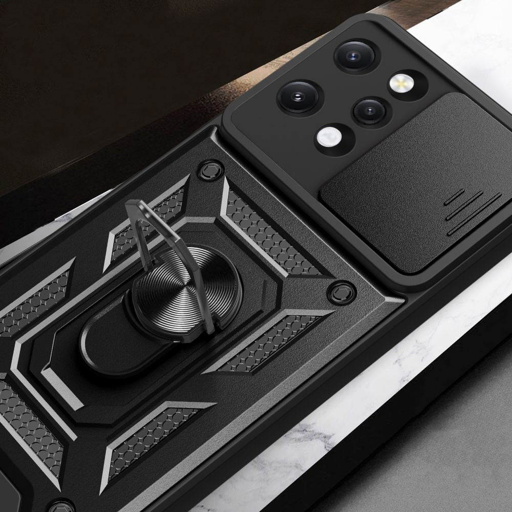 Custodia per Xiaomi Redmi 12 5G / 12, Techsuit, CamShield, Nera