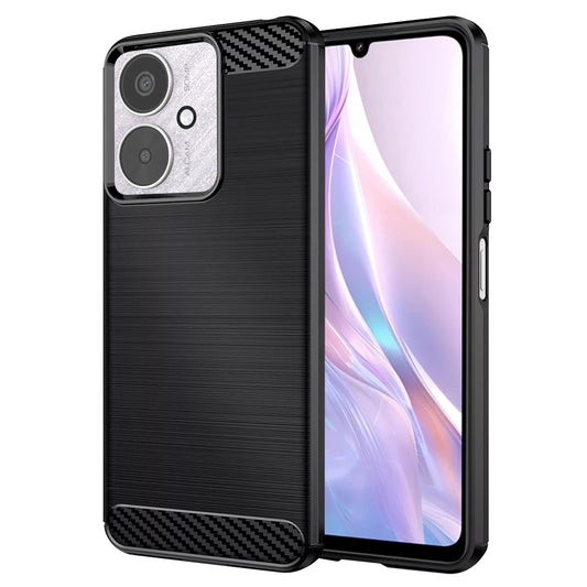 Custodia per Xiaomi Redmi 13C 5G / 13C / Poco C65, Techsuit, Carbonio, Nera