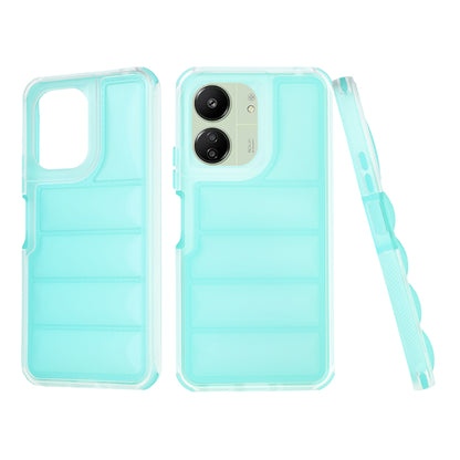 Custodia per Xiaomi Redmi 13C 5G / 13C / Poco C65, Techsuit, Wave Shield, Turchese