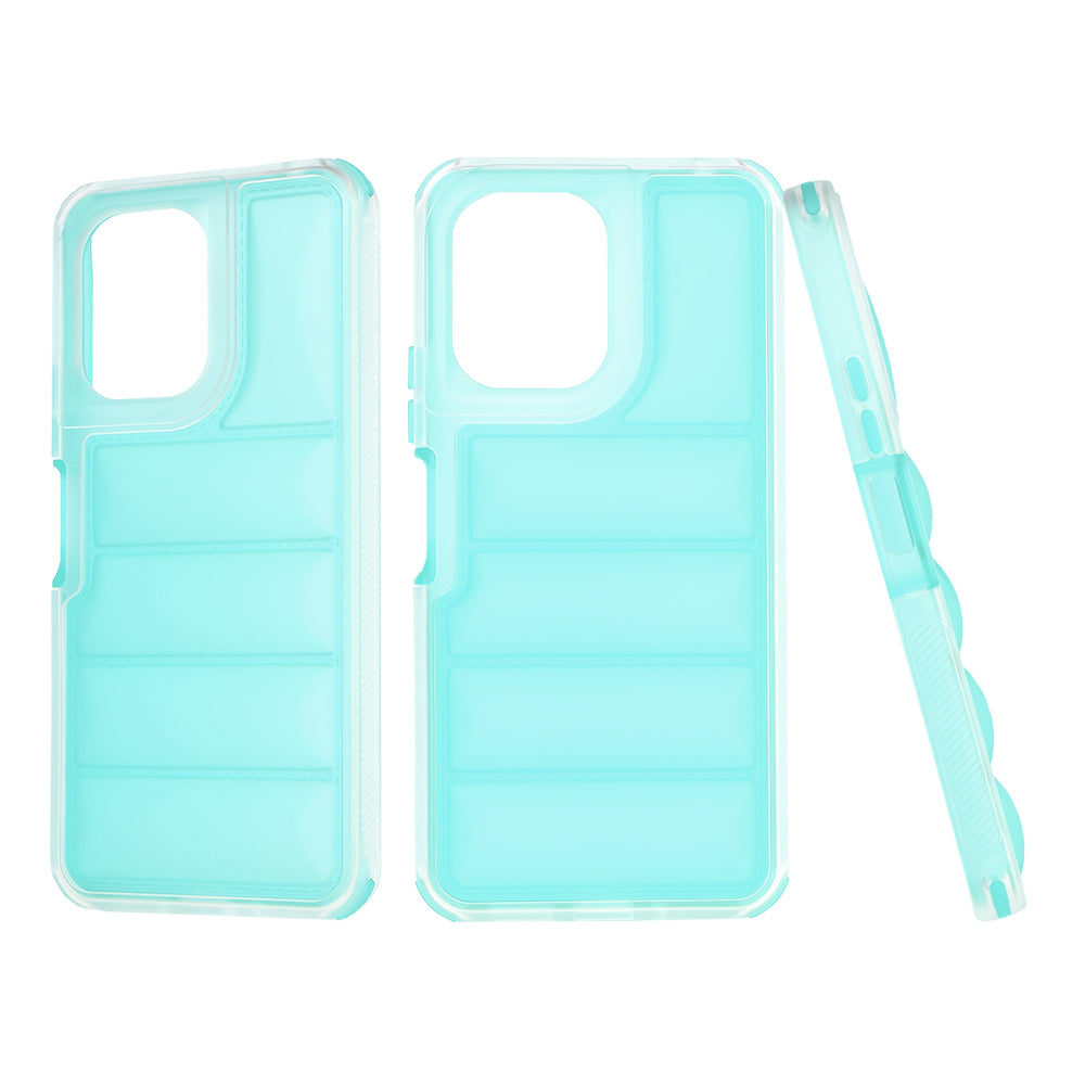 Custodia per Xiaomi Redmi 13C 5G / 13C / Poco C65, Techsuit, Wave Shield, Turchese