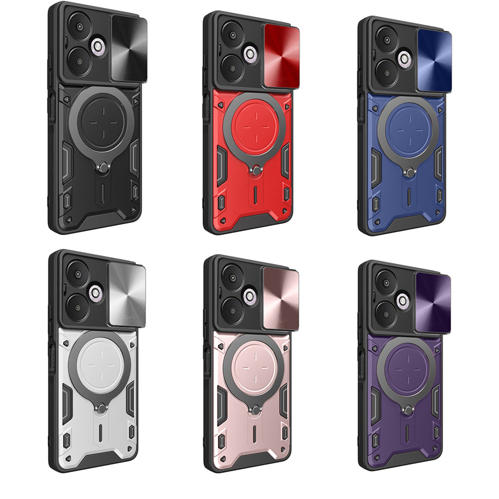 Custodia per Xiaomi Redmi 13C 5G, Techsuit, CamGuard Pro, Blu