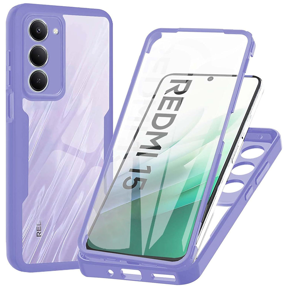 Custodia per Xiaomi Redmi 15 5G / 15 4G, Techsuit, ColorVerse 360, Viola