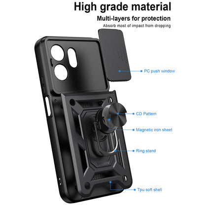 Case for Xiaomi Redmi 17 5G / 17 4G, Techsuit, CamShield, Black