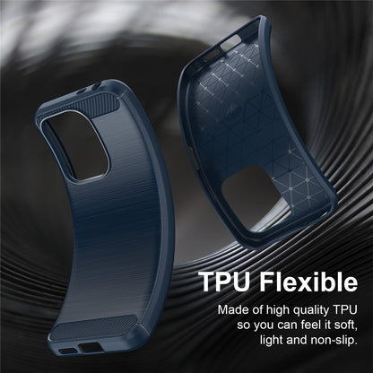 Custodia per Xiaomi Redmi 17 5G / 17 4G, Techsuit, Carbonio, Blu