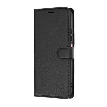 Custodia per Xiaomi Redmi 17C 5G, Techsuit, Leather Folio, Nera