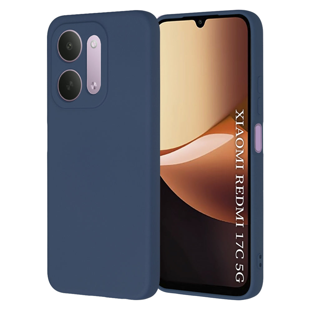 Custodia per Xiaomi Redmi 17C 5G, Techsuit, SoftFlex, blu navy