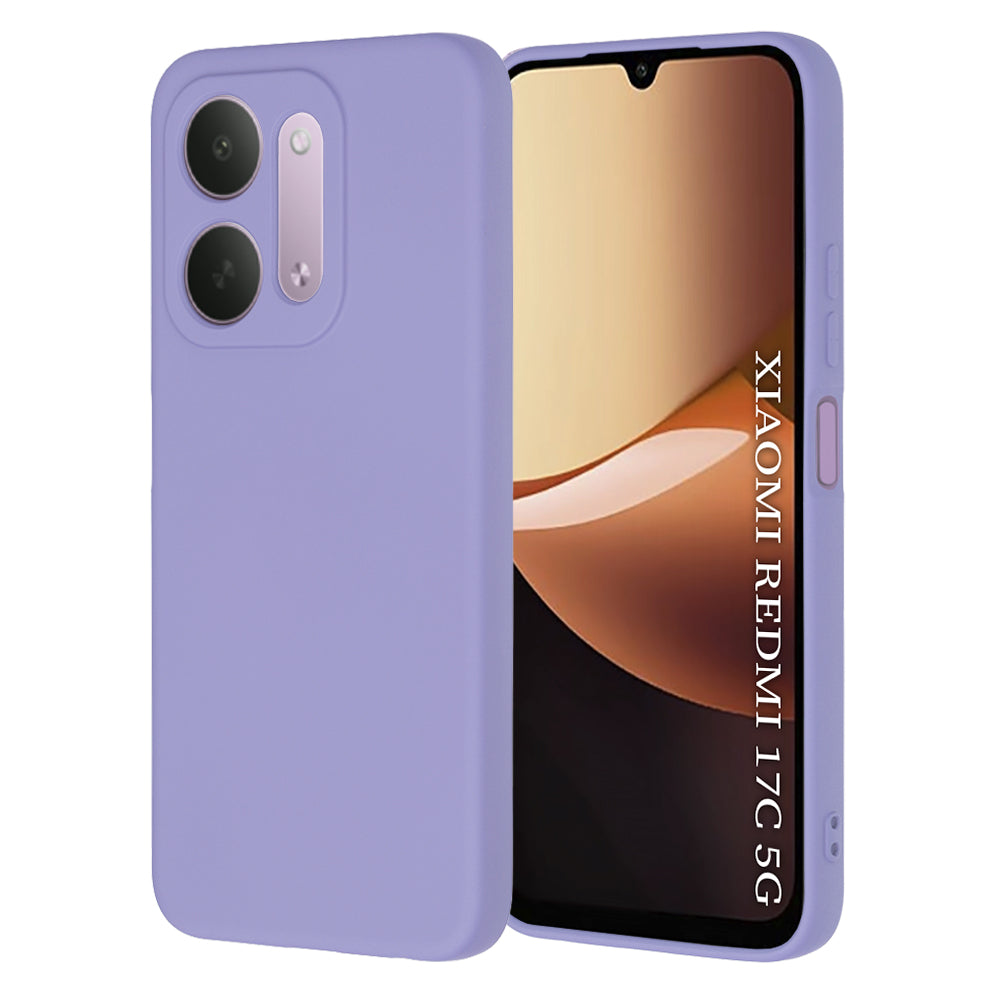 Custodia per Xiaomi Redmi 17C 5G, Techsuit, SoftFlex, Viola Chiaro