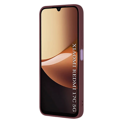 Custodia per Xiaomi Redmi 17C 5G, Techsuit, SoftFlex, color bordeaux