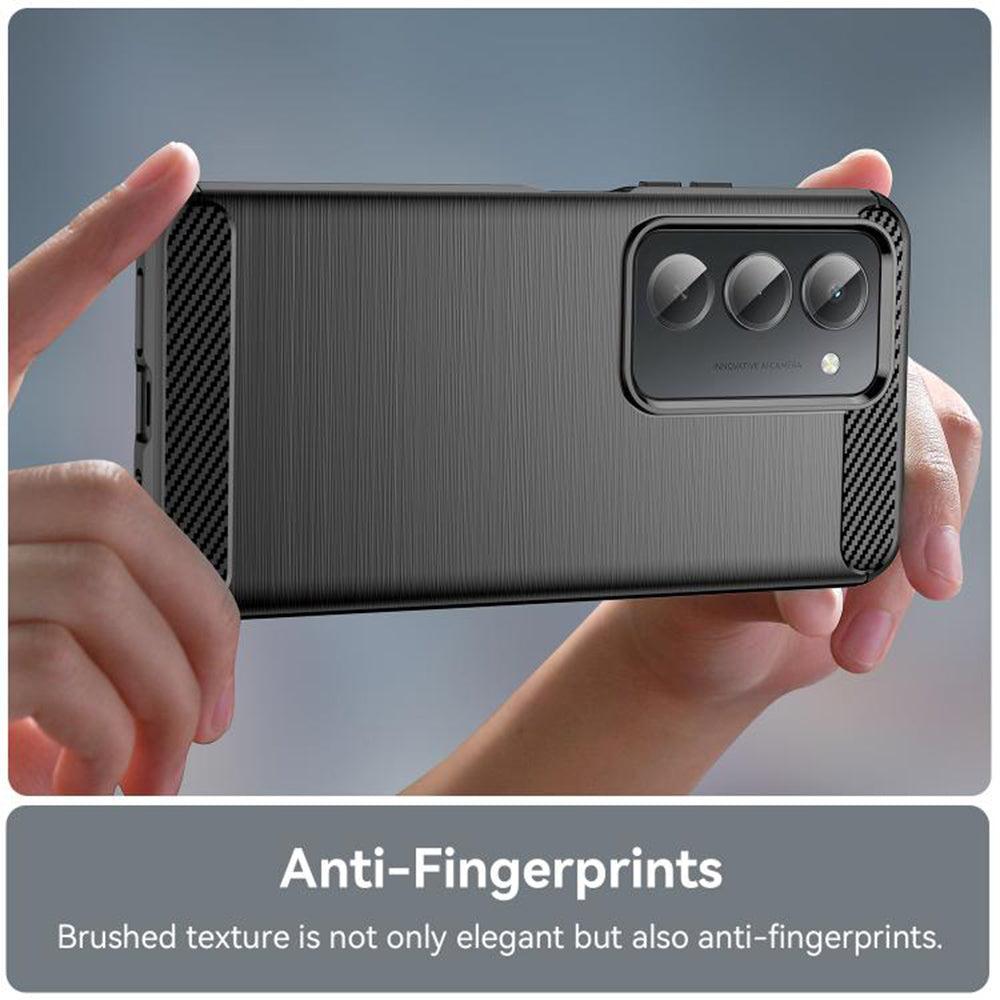 Custodia per Xiaomi Redmi 15 5G / 15 4G, Techsuit, Carbonio, Nera