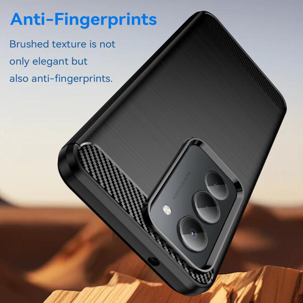 Custodia per Xiaomi Redmi 15 5G / 15 4G, Techsuit, Carbonio, Nera