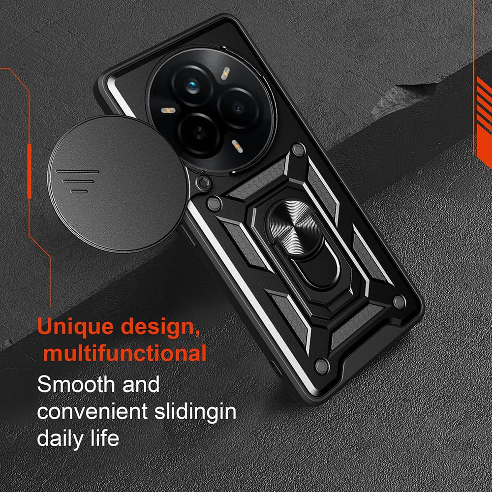 Custodia per Xiaomi Redmi A5 4G (Standard), Techsuit, CamShield, Nera