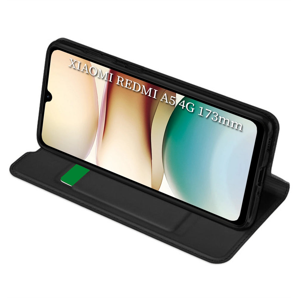 Custodia per Xiaomi Redmi A5 4G (Standard), Techsuit, Magskin Book, Nera