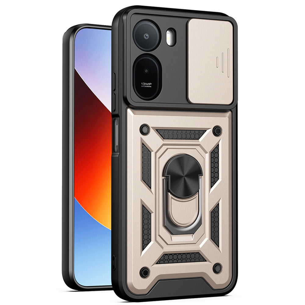 Custodia per Xiaomi Redmi A7 Pro 4G, Techsuit, CamShield, Dorata