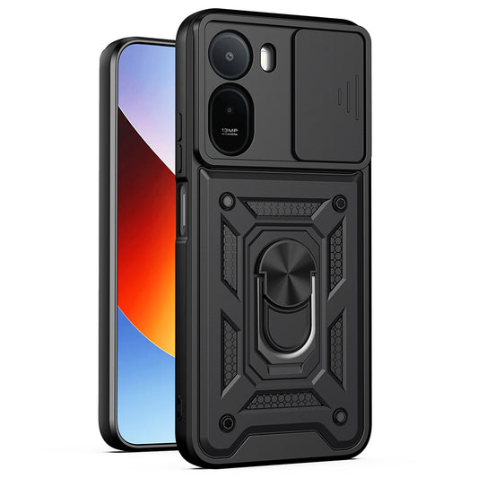 Custodia per Xiaomi Redmi A7 Pro 4G, Techsuit, CamShield, Nera