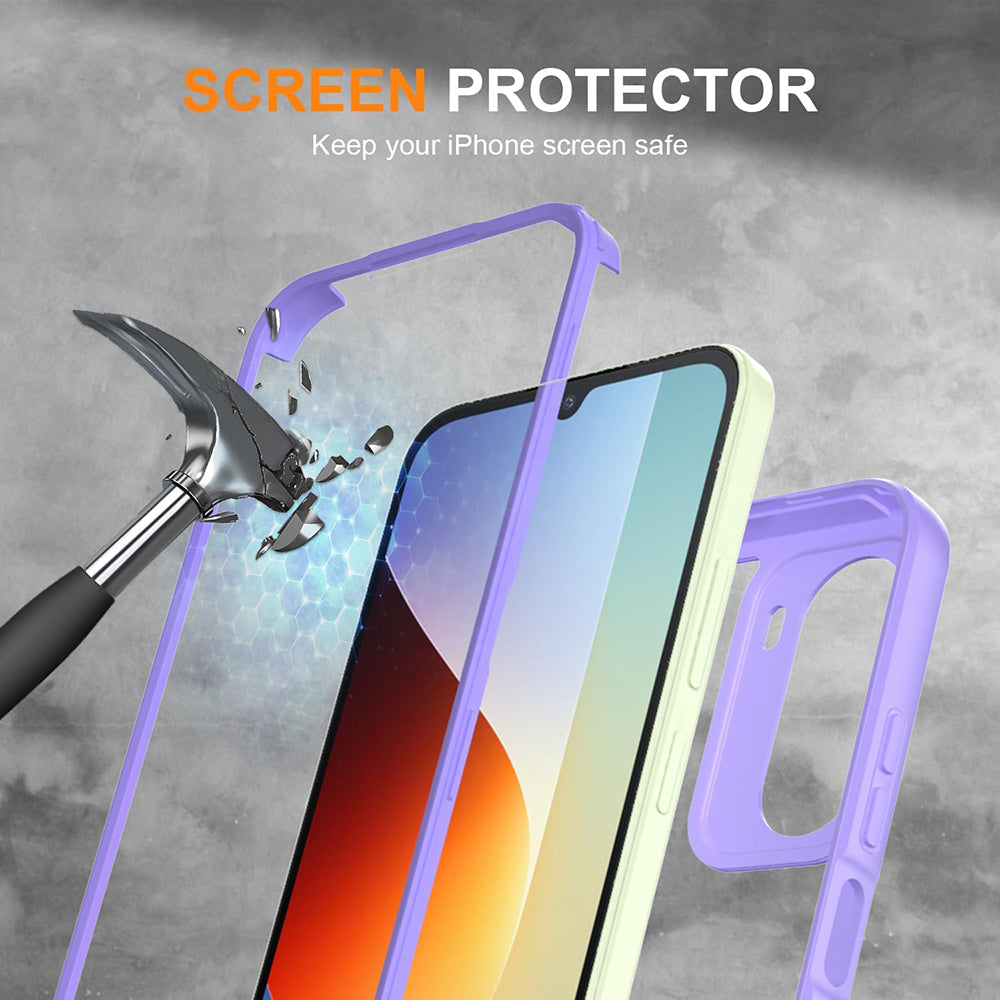 Custodia per Xiaomi Redmi A7 Pro 4G, Techsuit, ColorVerse 360, Viola
