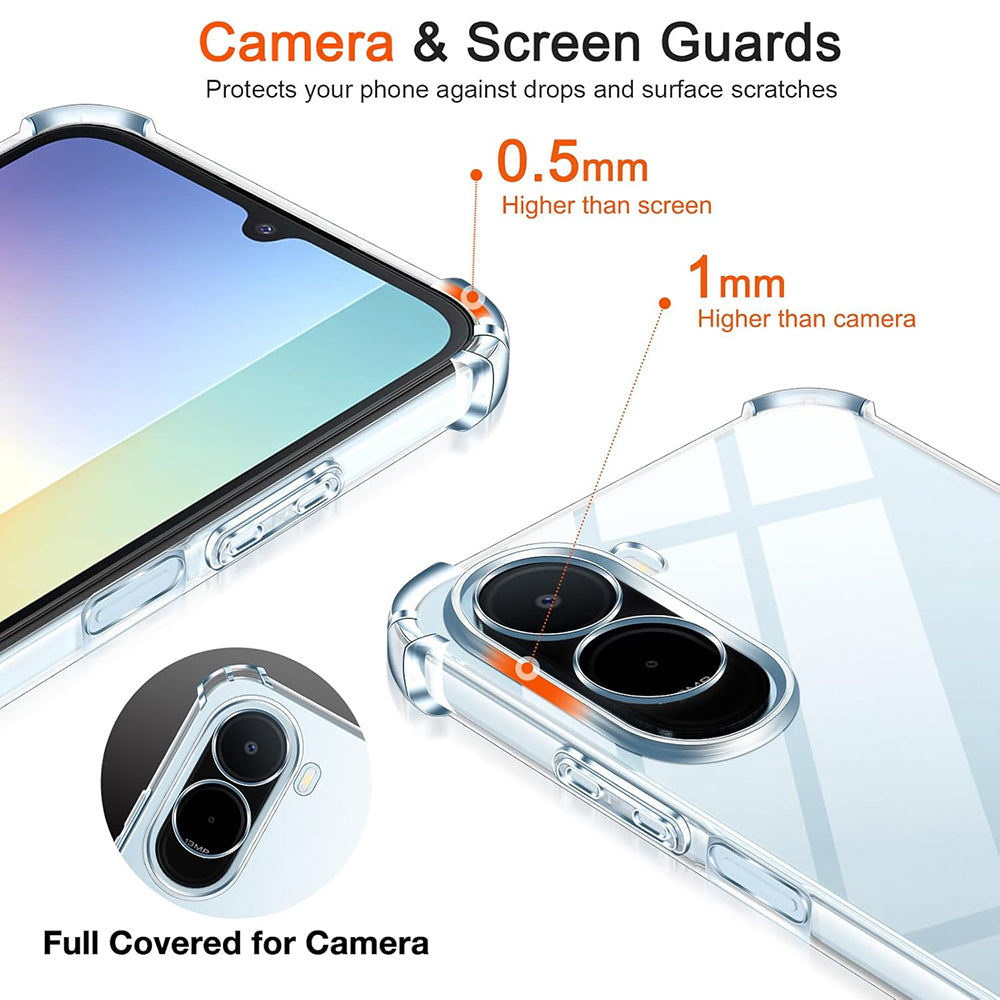 Custodia per Xiaomi Redmi A7 Pro 4G, Techsuit, Shockproof Clear, Trasparente