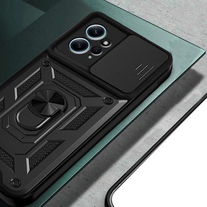 Custodia per Xiaomi Redmi Note 12 4G, Techsuit, CamShield, Nera
