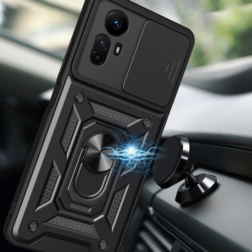 Custodia per Xiaomi Redmi Note 12S, Techsuit, CamShield, Nera