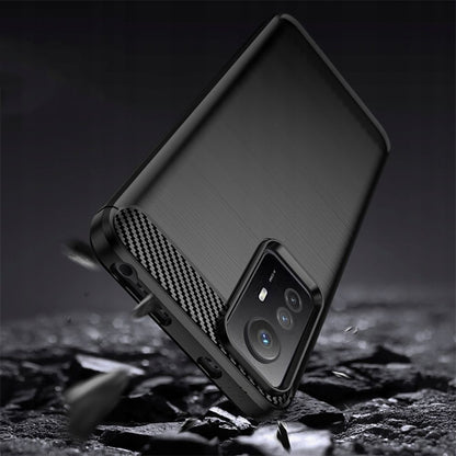 Custodia per Xiaomi Redmi Note 12S, Techsuit, Carbonio, Nera