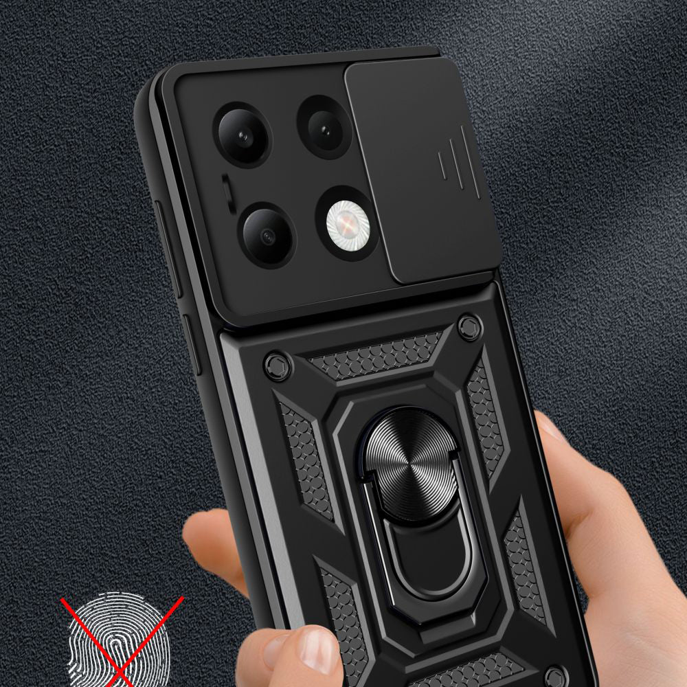 Custodia per Xiaomi Redmi Note 13 4G, Techsuit, CamShield, Blu