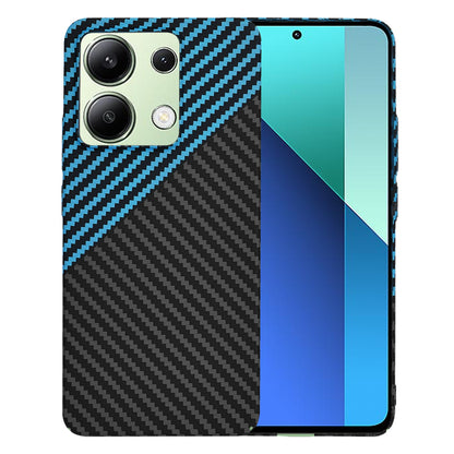 Custodia per Xiaomi Redmi Note 13 4G, Techsuit, Carbonite FiberShell, Nero Bleu